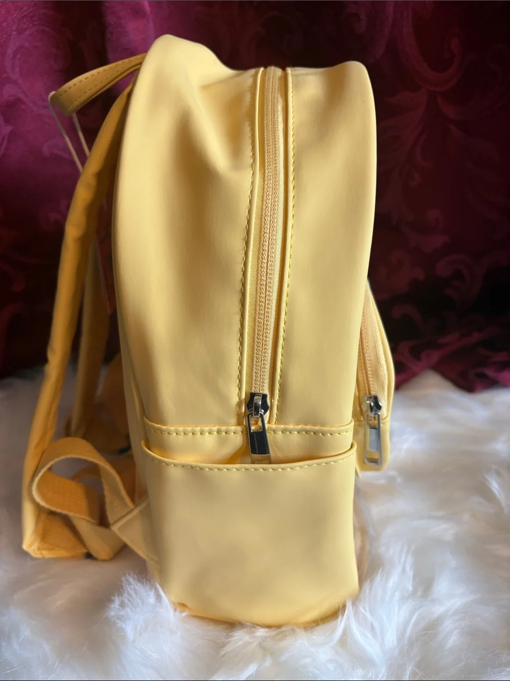 Care Bears Yellow Clear Backpack with Heart Pocket